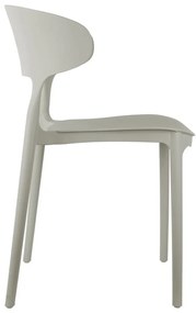 Сив пластмасов трапезен стол Fain – Leitmotiv