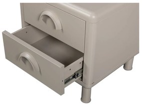 Бежово метално нощно шкафче Rune – WOOOD