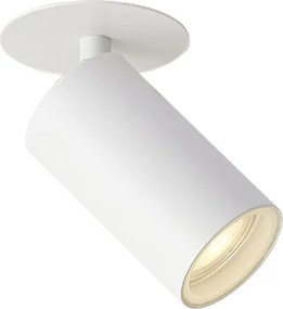 Модерен вграден прожектор бял GU10 50mm IP44 - Chels