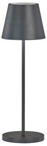 Черна LED затъмняваща се настолна лампа с метален абажур (височина 34 cm) Cosenza 2.0 – Fischer &amp; Honsel