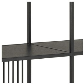 Черна библиотека 120x185x35 cm Strington – Actona