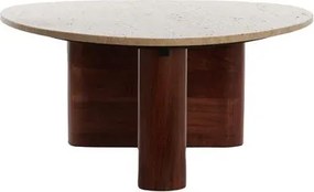 Кафява масичка за кафе 72x90 cm Mahelona – Light &amp; Living