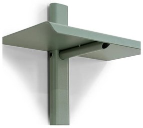 Зелено-сив метален стенен рафт 28 cm Hola – Spinder Design