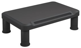 51724 vidaXL Поставка за монитор, черна, 38x24x10,5 см