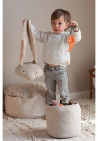 Кремава текстилна детска кошница за играчки ø 25x30 cm Rita the Rabbit – Lorena Canals