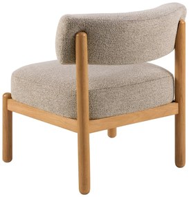 Бежово кресло от плат букле Burley – Actona