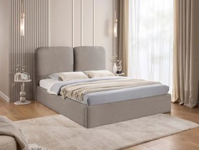 Облегнато легло Heaven-Сребристо сиво-140 x 200