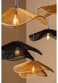 Висяща лампа в златист цвят с абажур от хартиена тъкан ø 60 cm Sombra - Leitmotiv