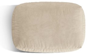 Бежова кадифена модулна табуретка Martina – Micadoni