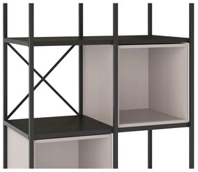 Черно-кремава библиотека 71x179 cm Anya – Marckeric