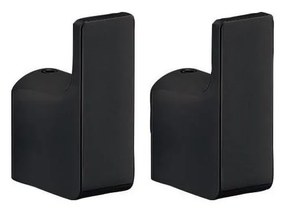 Gedy - К-кт 2x Стенна закачалка PIRENEI матов черен