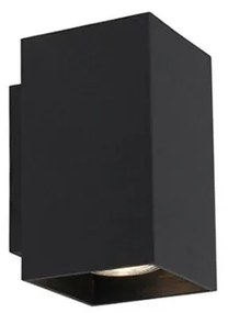 Модерна смарт стенна лампа черна вкл. 2 WiFi GU10 - Sandy