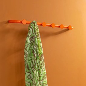 Оранжева метална стенна закачалка 75 cm Retro – Spinder Design