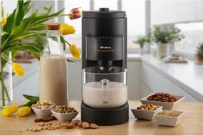 Уред за растително мляко Ariete My Veggie Drink 0650/00, 1200W, 1.5 литра, Самопочистване, Таймер, Черен
