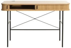 Работна маса от дъб 60x120 cm Nola - Unique Furniture