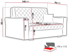 Диван двуместен Caro II