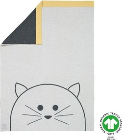 Бебешко одеяло Lassig Little Chums Cat 75x100 см. Grey