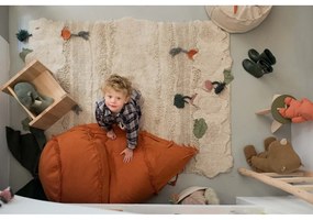 Зелен/оранжев детски пуф Cathy the Carrot – Lorena Canals