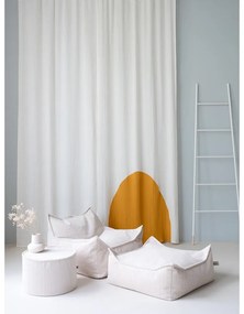 Кремав детски пуф от рипсено кадифе Chair – Wigiwama