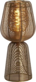 Метална настолна лампа в бронзов цвят (височина 42 cm) Aboso – Light &amp; Living