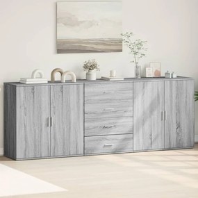 Sonata H Сайдборди, 3 бр, сив сонома, инженерно дърво