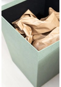 Кошче за боклук тюркоазено Sofia Canvas Paper Laminate – Bigso