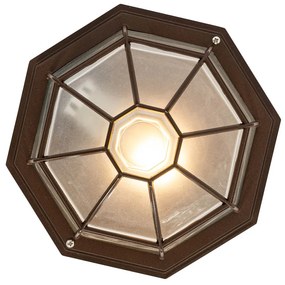 Рустикална таванна лампа ръждивокафява 26.5 IP44 - Bri