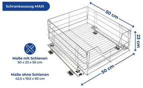 Плъзгащ се рафт от неръждаема стомана - Maximex