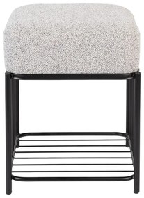 Светлосива табуретка Milou – White Label