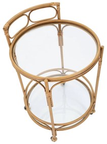 Метална маса за сервиране на колелца ø 51 cm Panama - Mauro Ferretti