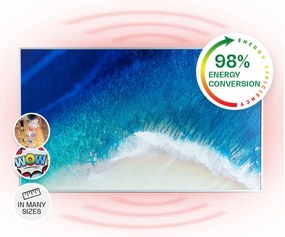 Klarstein Wonderwall Air Stand, инфрачервен отоплител, 101 x 60 см, 600 W, инсталиране на стена, дистанционно управление