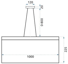 Пендел Glamour LED Chain APP891-CP