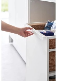 Бял метален подвижен стелаж 42x60 cm Tower – YAMAZAKI