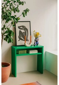 Зелена конзолна маса 30x80 cm Geraldine - Really Nice Things