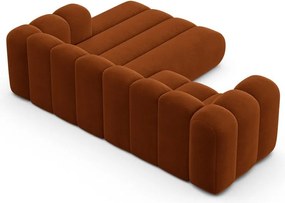 Оранжев ъглов диван (десен ъгъл) Lupine – Micadoni Home