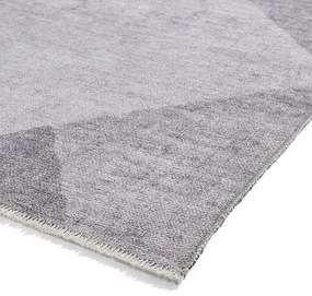 Светлосив килим със смес от памук подходящ за пране 122x170 cm Whisper – Think Rugs
