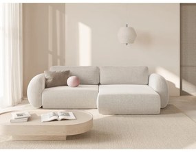 Кремав шенилов сгъваем/с място за съхранение ъглов диван Tonale – Cosmopolitan Design