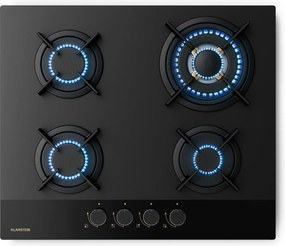 Klarstein Газов плот Goldflame Nano, 4 месингови котлона, Нано покритие, LPG/природен газ