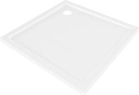 Mexen Flow квадратен душ кабина тънък 120 x 120 см, бял гланц - 46S101212