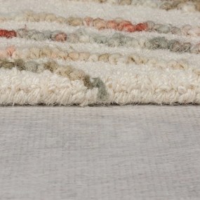 Оранжево-кремав вълнен килим 120x170 cm Abstract Swirl – Flair Rugs