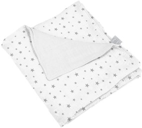 Бяло муселиново бебешко одеяло 75x75 cm – Bébé Douceur