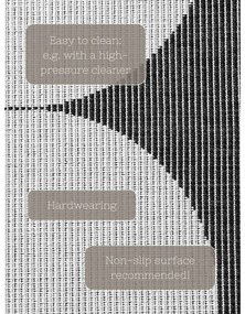 Черно-бялa пътека за открито и закрито 80x250 cm Duet Bowen – NORTHRUGS