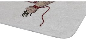 Лилави-светлосиви килими за баня в комплект от 2 бр. 60x100 cm Purpura – Foutastic