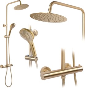 Комплект за душ с термостат REA VINCENT Gold Brush