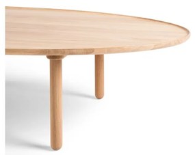 Дъбова маса за кафе в естествен цвят 65x120 cm Mu - Gazzda