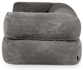 Тъмносив пуф от рипсено кадифе Sofa MooG – SLOWDOWN