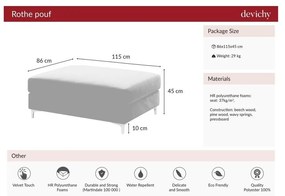 Тъмнозелен кадифен пух и прах Devichy Rothe - devichy