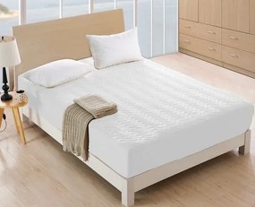 Ватиран протектор за матрак - бял Šírka: 200 cm | Dĺžka: 220 cm