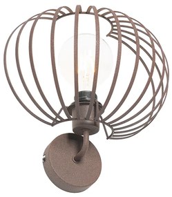 Дизайнерски стенен аплик ръждиво кафяв 30 см - Johanna