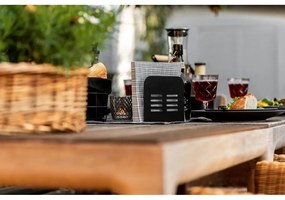 Черен държач за салфетки Black Outdoor Kitchen Baco - Wenko